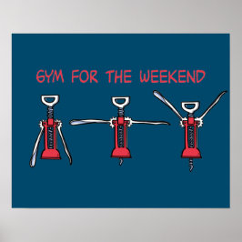 Gym voor het weekend poster
