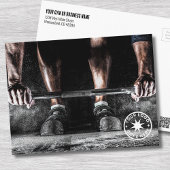 Gym voor trainer briefkaart
