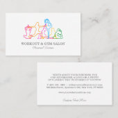 Gym voor trainer visitekaartje (Voorkant / Achterkant)