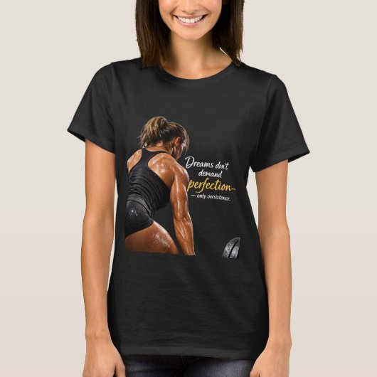 Gym vrouw t-shirt (Voorkant)
