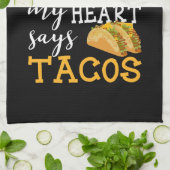 Gym vs Tacos - Grappige nieuwigheid Workout Theedoek (Gevouwen)