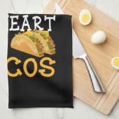 Gym vs Tacos - Grappige nieuwigheid Workout Theedoek (Quarter Fold)