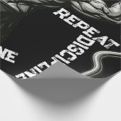 Gym Warrior Black Gift Paper Cadeaupapier (Hoek)