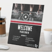 Gym Welkom Reclamebord Met Voetstuk (Insitu)