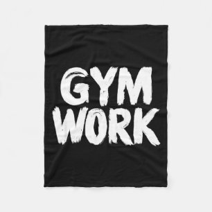 Gym Werk Bodybuilding Fitness Workout Fleece Deken