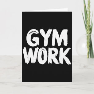 Gym Werk Bodybuilding Fitness Workout Kaart