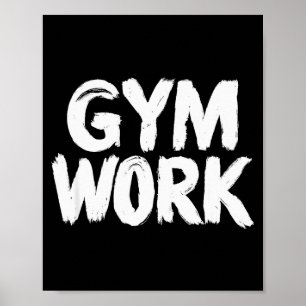 Gym Werk Bodybuilding Fitness Workout  Poster