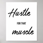 Gym, werkuitval, fitness Motivatie wanddecor Poster (Voorkant)