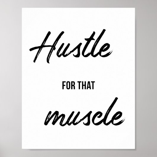 Gym, werkuitval, fitness Motivatie wanddecor Poster (Voorkant)