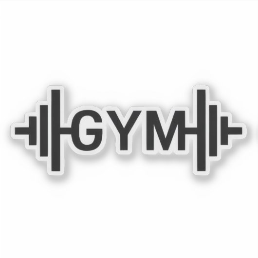 Gym Word Sticker (Voorkant)