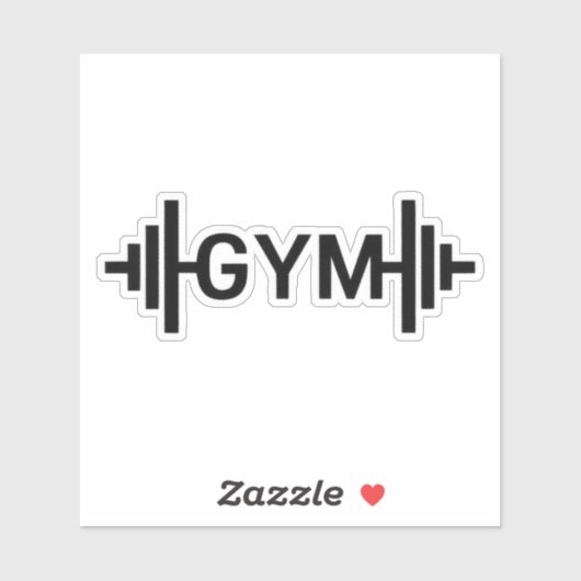 Gym Word Sticker (Vel)