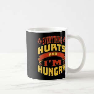 Gym Workout Alles doet pijn Ik heb honger Lifting Koffiemok
