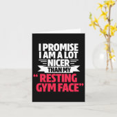 Gym Workout Bodybuilding Grappig Mijn Rust Gym Gez Kaart (Gele Bloem)