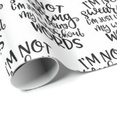 Gym Workout Design I's not Swearing Cadeaupapier (Rol Hoek)