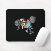 Gym Workout Easter Egg Hunting Funny Spring Mannen Muismat (Met muis)