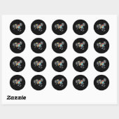 Gym Workout Easter Egg Hunting Funny Spring Mannen Ronde Sticker (Vel)