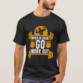 Gym workout exercise body builder t-shirt (Voorkant)