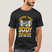 Gym workout exercise body t-shirt (Voorkant)