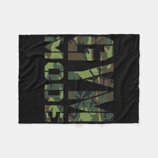 Gym Workout Fitness Bodybuilding Camouflage Weighl Fleece Deken (Voorkant (Horizontaal))