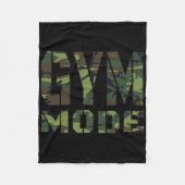 Gym Workout Fitness Bodybuilding Camouflage Weighl Fleece Deken (Voorkant)