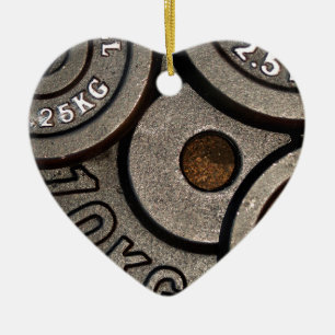 Gym Workout Fitness Gewicht Borden Gewichtheffen Keramisch Ornament