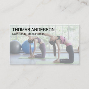 Gym Workout   Fitness   Yoga Visitekaartje