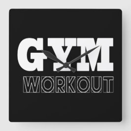 Gym Workout Hoesje Fitness Clock Vierkante Klok
