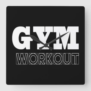 Gym Workout Hoesje Fitness Clock Vierkante Klok