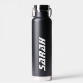 Gym Workout met persoonlijke naam Waterfles (Voorkant)