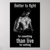 Gym Workout | Motivatie offerte voor Boxer Poster (Voorkant)