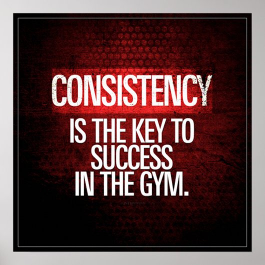 Gym Workout Motivatie Poster (Voorkant)