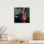Gym Workout Motivatie Poster (Keuken)