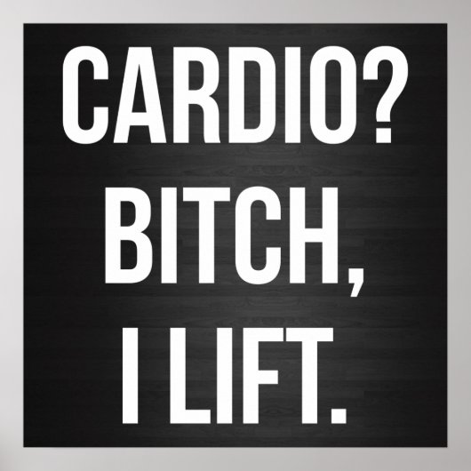 Gym Workout Motivatie Poster (Voorkant)