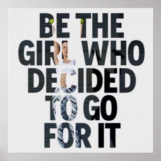 Gym Workout Motivatie Poster (Voorkant)