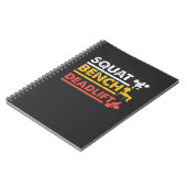 Gym Workout Powerlift Squat Bench Deadlift Notitieboek (Linkerzijde)