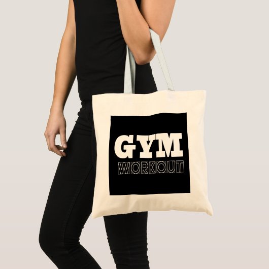 Gym Workout Pump Hoesje Fitness Canvas tas (Voorkant (product))