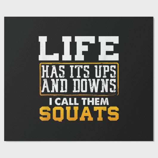 Gym Workout Weight Squat Mannen Vrouwen Cadeaupapier (Vlak)