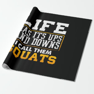 Gym Workout Weight Squat Mannen Vrouwen Cadeaupapier