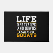 Gym Workout Weight Squat Mannen Vrouwen Deurmat (Voorkant)