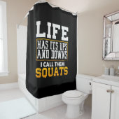 Gym Workout Weight Squat Mannen Vrouwen Douchegordijn (In situ)