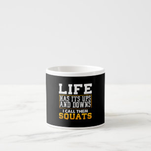 Gym Workout Weight Squat Mannen Vrouwen Espresso Kop