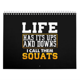 Gym Workout Weight Squat Mannen Vrouwen Kalender