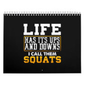 Gym Workout Weight Squat Mannen Vrouwen Kalender (Hoes)