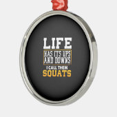 Gym Workout Weight Squat Mannen Vrouwen Metalen Ornament (Links)