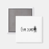 Gym Zombie Funny Halloween Workout Quote Magneet (Voorkant / Achterkant)