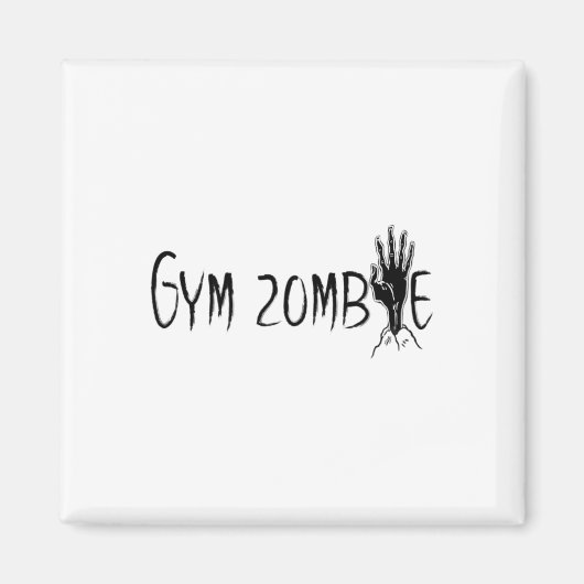 Gym Zombie Funny Halloween Workout Quote Magneet (Voorkant)