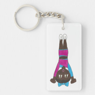Gymastics Acrobat Handstand Tumbling Gymnast Sleutelhanger