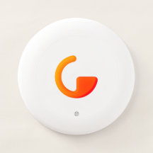 Gymber Frisbee (wit met QR-code)