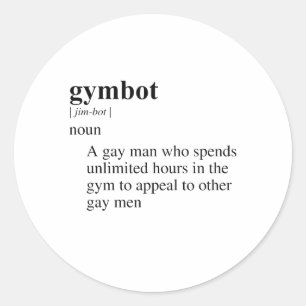 GYMBOT RONDE STICKER