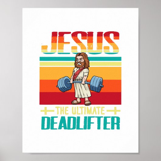  Gymer Jezus De ultieme Dadlifter Merry Poster (Voorkant)